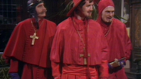 Fra Monty Python-sketchen "The Spanish Inquisition"